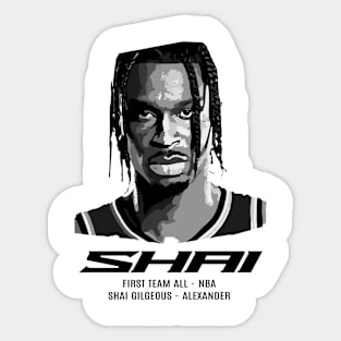 shai-gilgeous-alexander Sticker